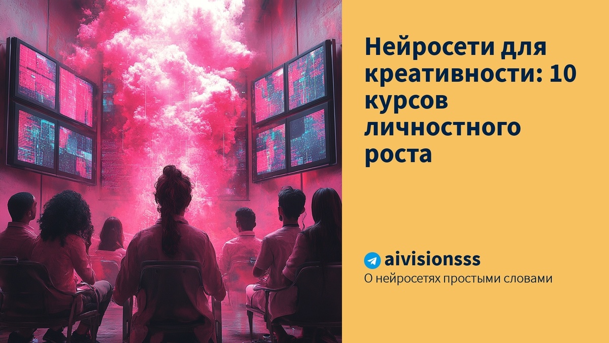    Нейросети для креативности: 10 курсов личностного роста aivisions