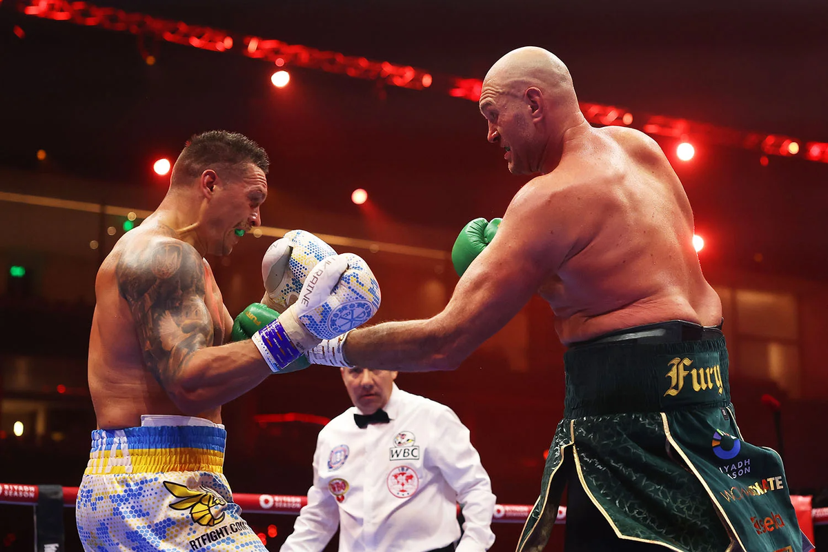 Бой Усик — Фьюри в мае 2024 года (Фото Richard Pelham·Getty Images)