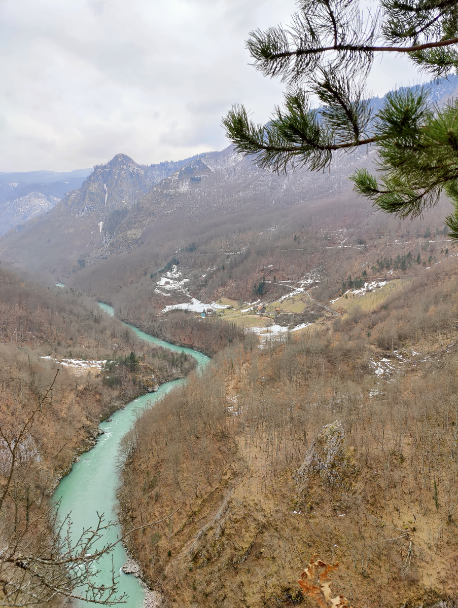 5 марта 2023, река Тара, вид с моста Джурджевича