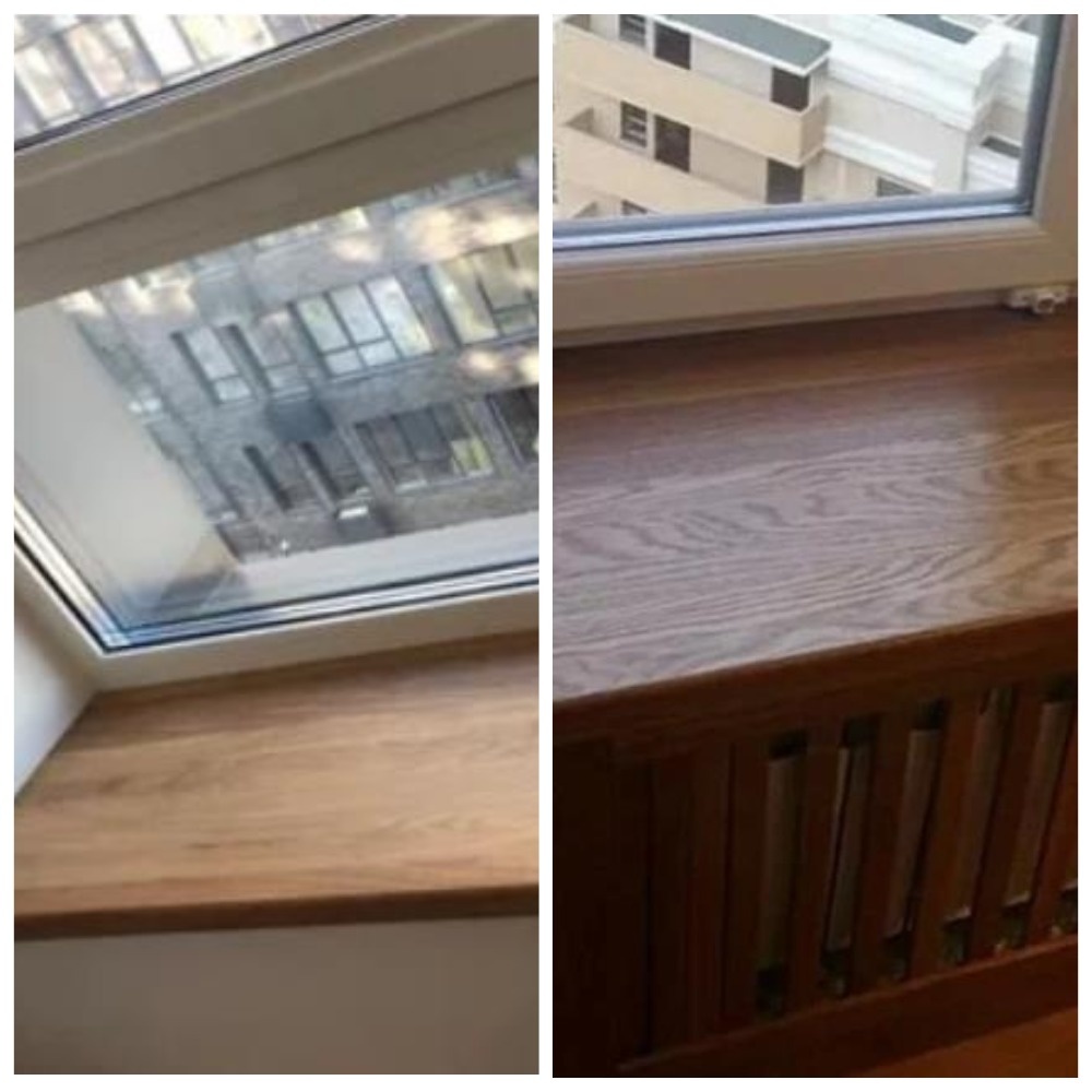 Какой подоконник выбрать – массив или шпон?