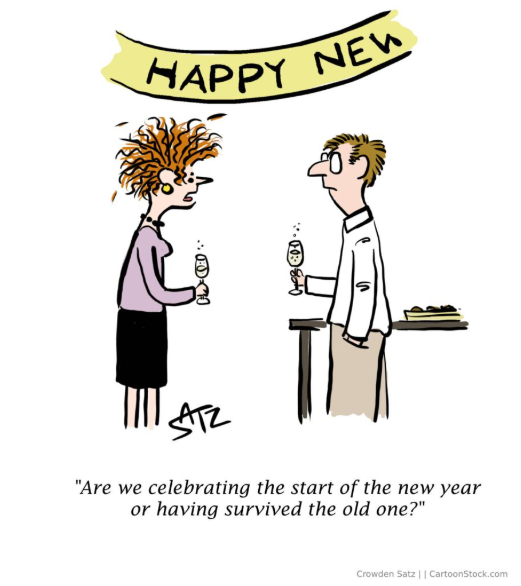 "Мы отмечаем начало нового года или то, что пережили старый?" - до чего же актуальное замечание :)