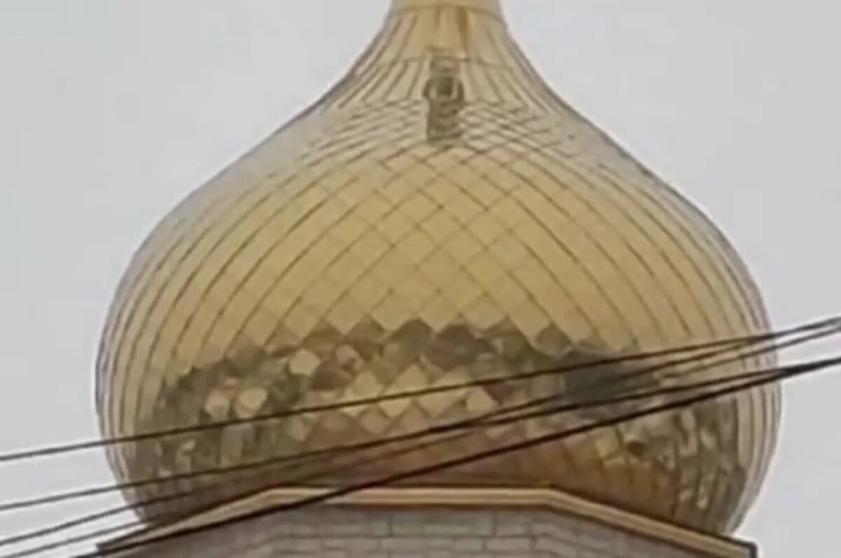    Жители Киреевского района: на куполе храма увидели лик святого