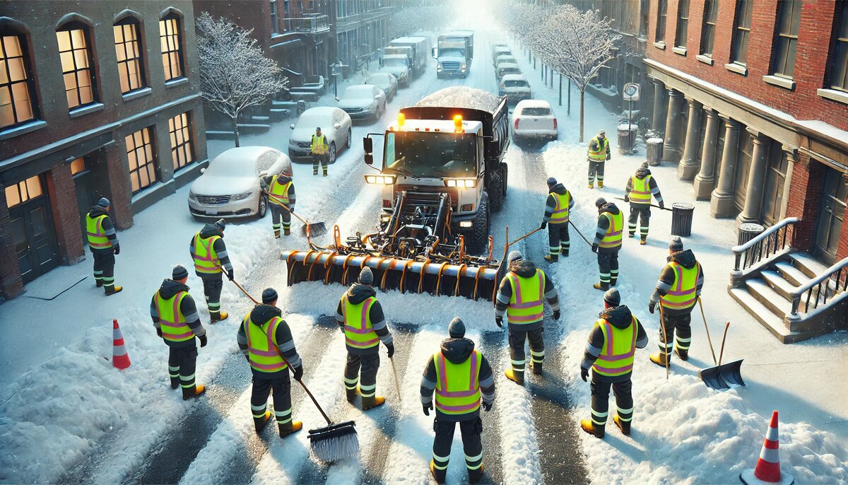 Уборка снега в Москве