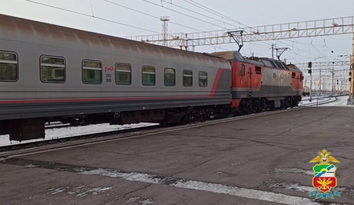 Кадр видео из тг-канала «Транспортная полиция Сибири».