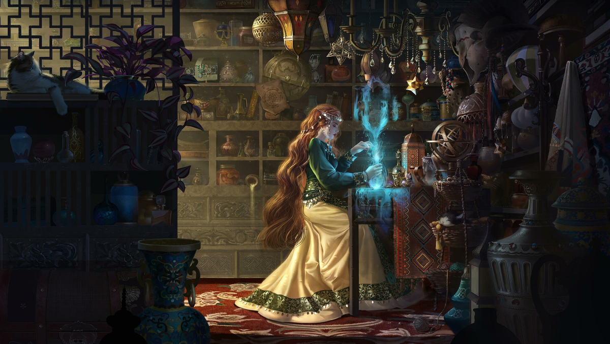 Примерно так выглядит швея-чародейка (арт chillywilly.club).