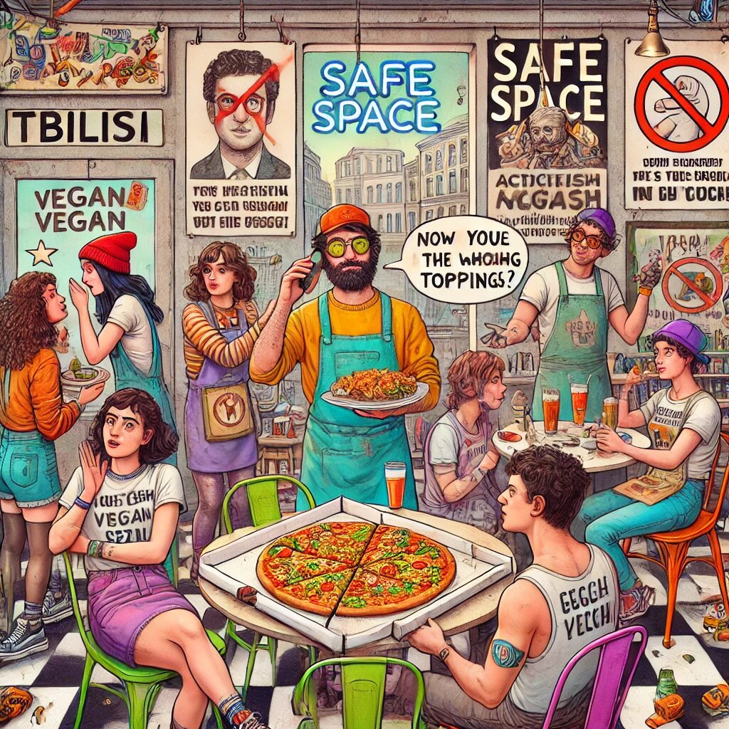 По словам очевидцев, примерно так это кафе и выглядит