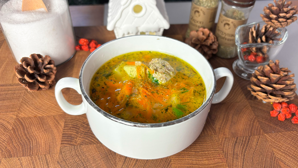 Вариант сервировки супа