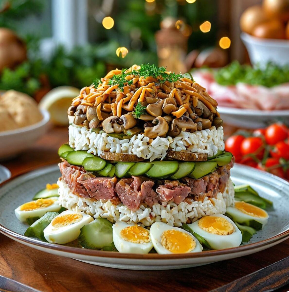 праздничный салат / коллаж Другой Кухни