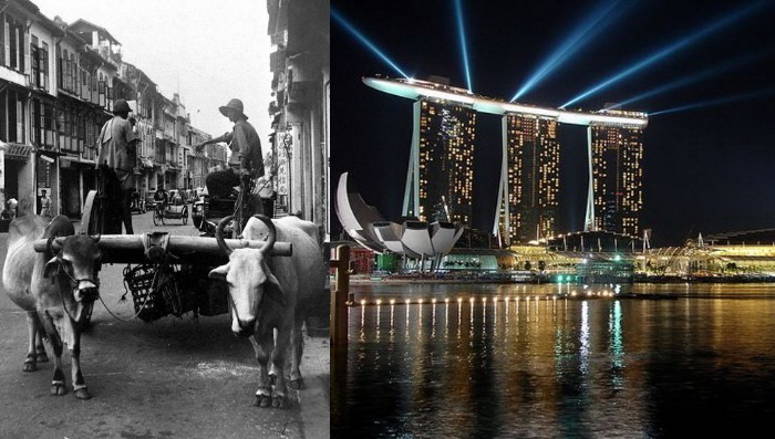 Сингапур до середины ХХ века и ближе к настоящему времени