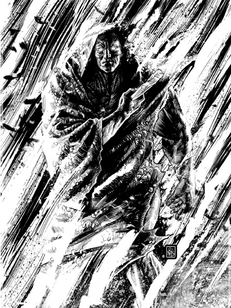 Вулкан пробуждённый из смерти с фульгуритом в руке. В реткон-версии Вулкан не выковывал в забытье никакой "талисман 7-ми молотов", а просто пробудился от смерти и направился к своим сыновьям. 