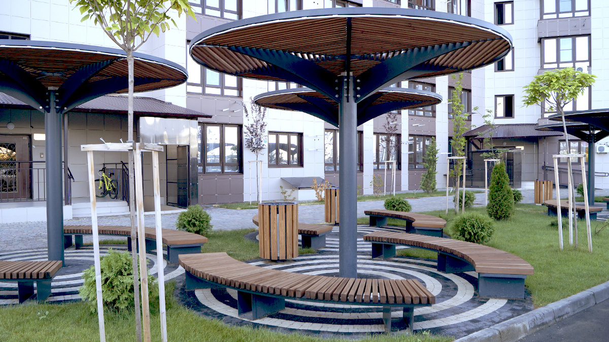 Радиусные скамейки