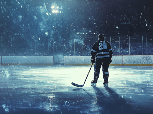    Хоккей //Изображение сгенерировано нейросетью