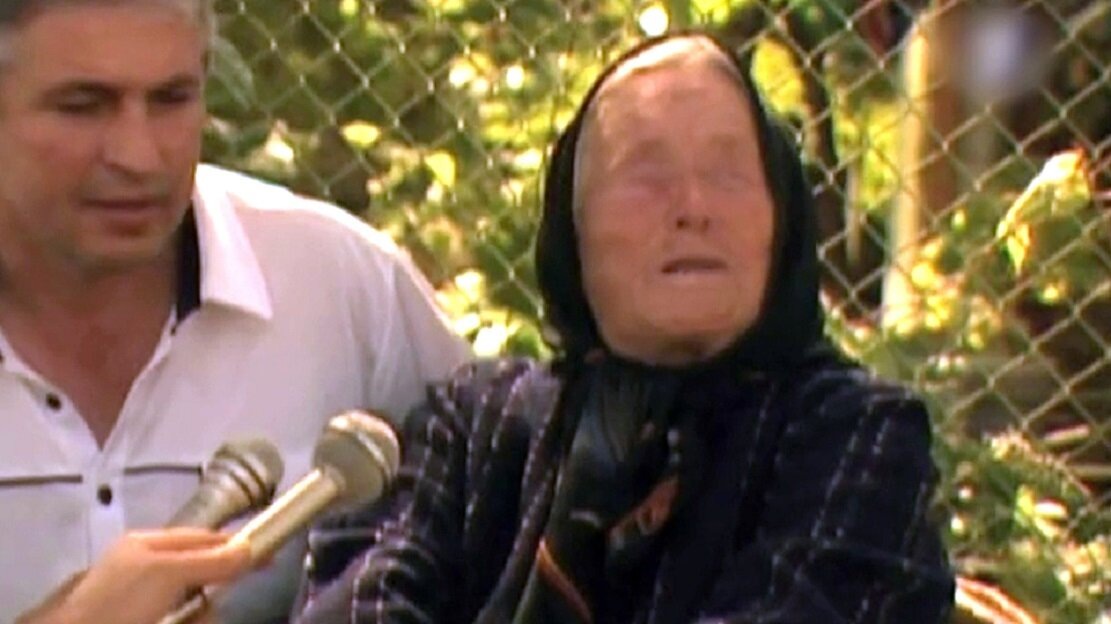 Сергей Косторной берет интервью у Ванги © кадр видео