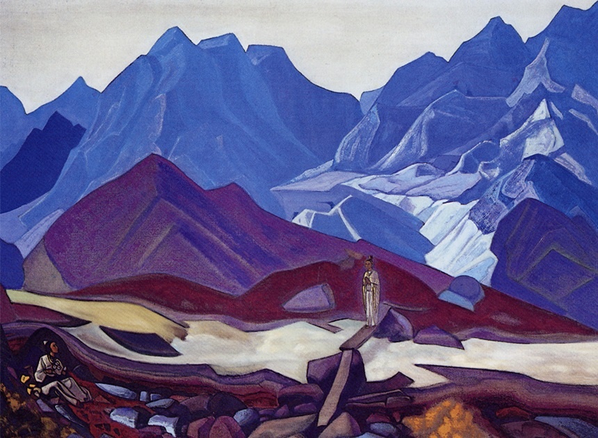 «Оттуда» картина Н.К. Рериха, 1935–1936 гг. Музей Николая Рериха, Нью-Йорк. 