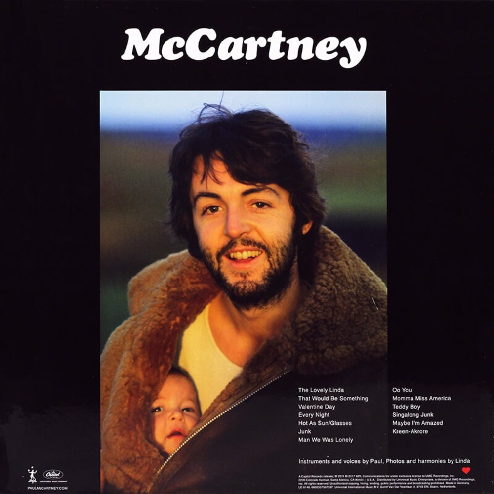 Обложка альбома McCartney 1