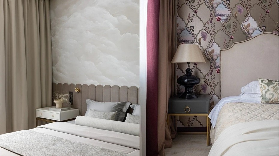 Слева проект Юлии Бабинцевой. Справа проект Кристины Шквариной