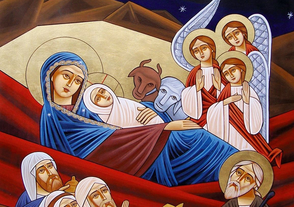 Коптская икона Рождества