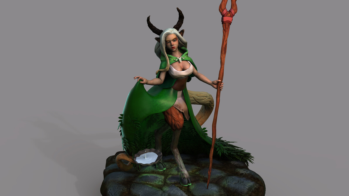 Глейстиг (художница Yee Hwa Goh, artstation.com).