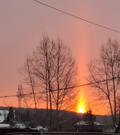 Восход солнца 20.12.2024 в г. Нижние Серги. Подслушано Нижние Серги.