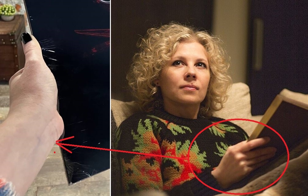 Наталья Фадеева и ее рука, для сравнения.