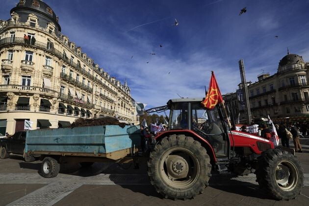 Акции протеста фермеров во Франции против сделки ЕС и Южноамериканского общего рынка (MERCOSUR). Фото: EPA/ТАСС