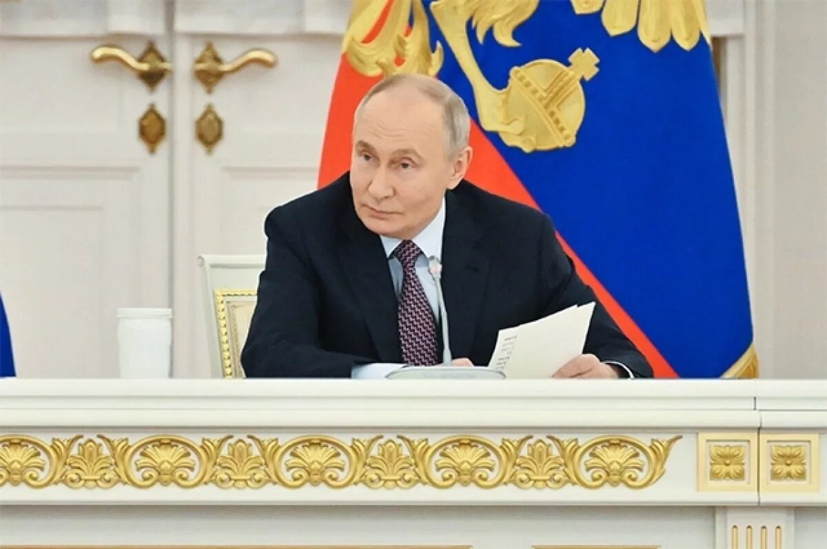    20 декабря 2024. Президент РФ Владимир Путин проводит заседание Государственного совета по вопросам поддержи семей в России.