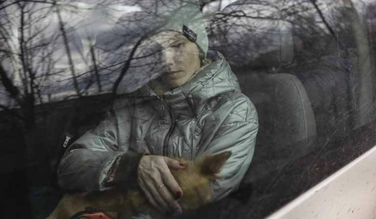     Эвакуированная жительница. Источник: rbc.ru Автор фото: John Moore