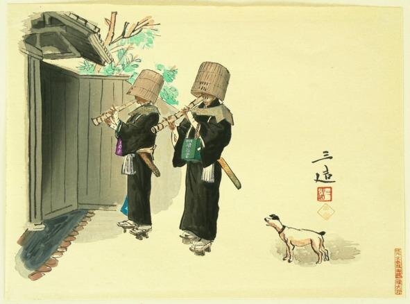 Сандзо Вада. Монахи-комусо
