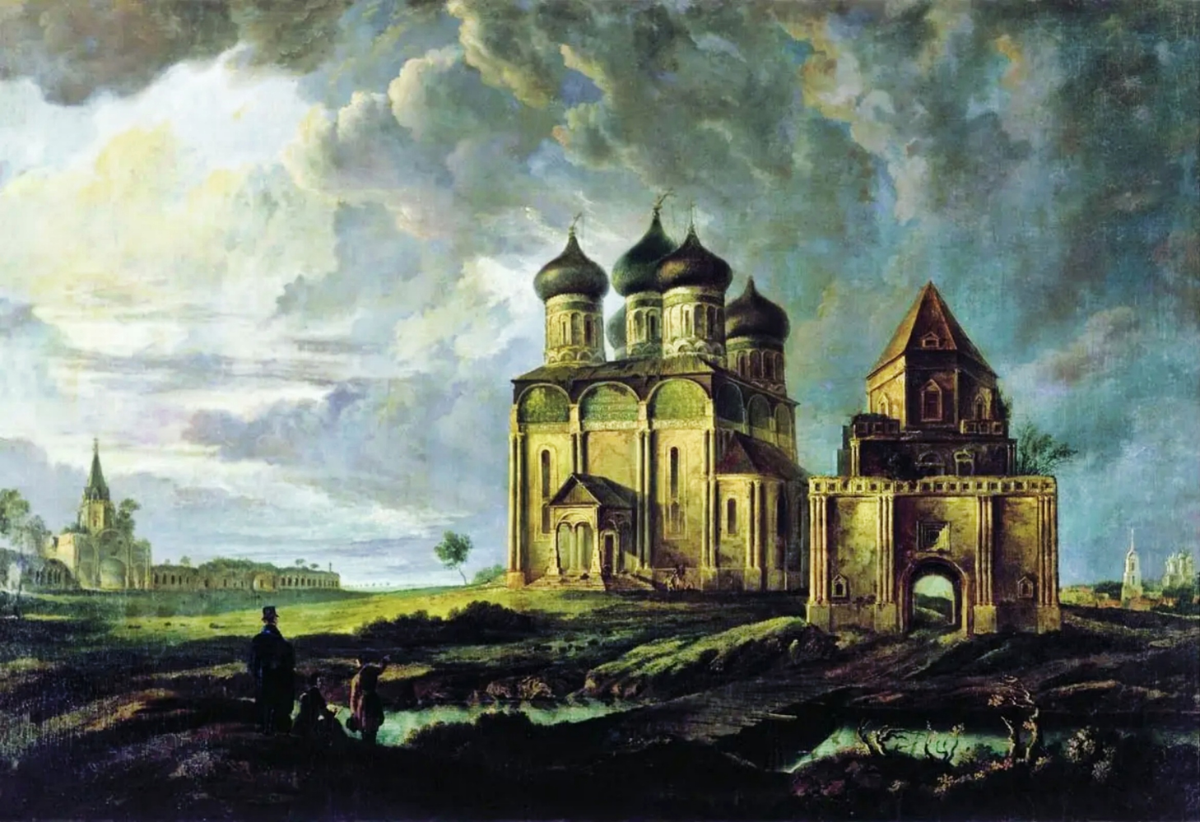 Вид села Измайлово. Карл Бодри. 1894 год.