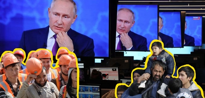 Президент В.В.Путин отвечает на вопрос о проблеме миграции 