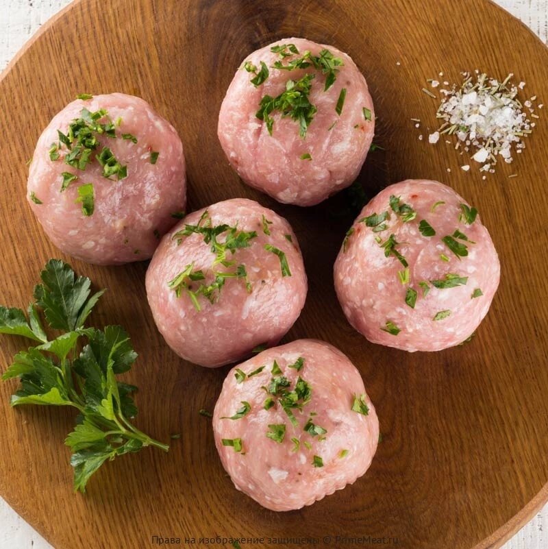 Тефтели из индейки с моцареллой - 738 руб за 0.66 кг