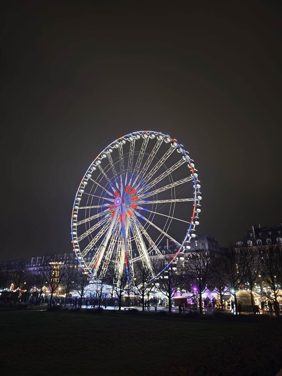 Ярмка в Тюильри - вид издали