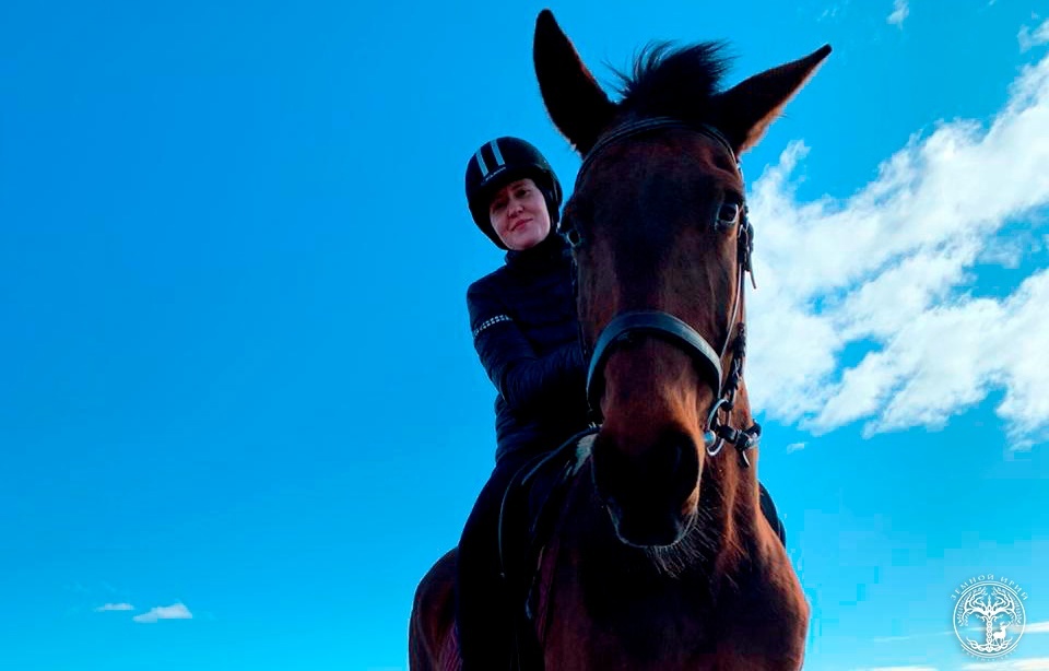 С лошадью по имени Злата.