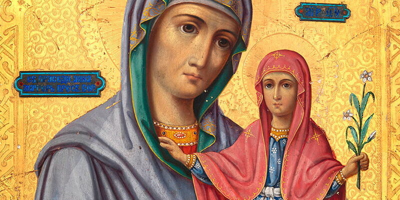 Святая Анна с Марией на руках