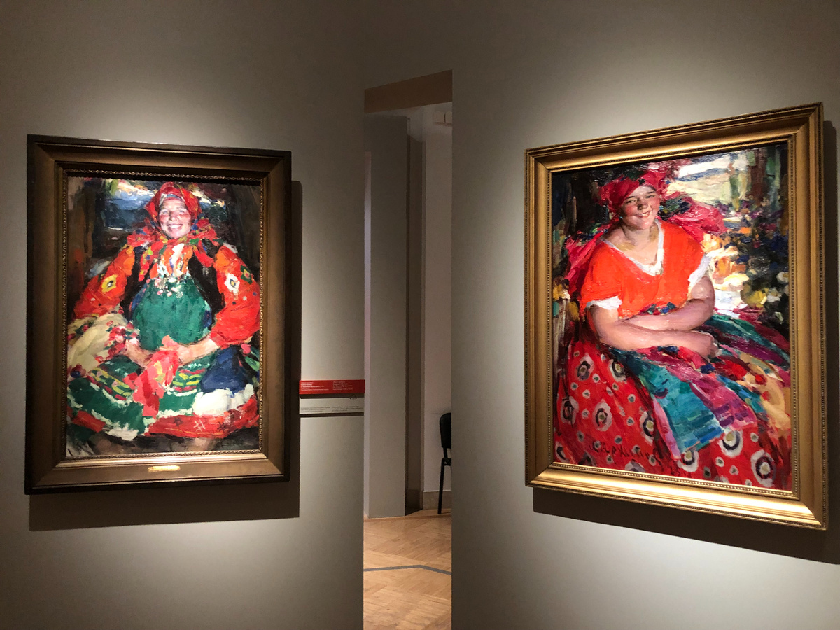 А.Е. Архипов. Крестьянка в зелёном фартуке (1929), Крестьянка (1925)