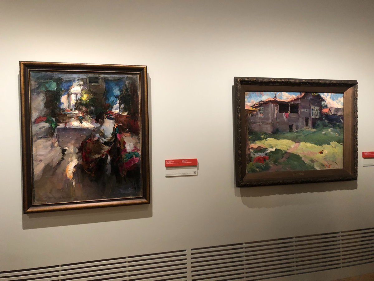 А.Е. Архипов. За работой (1926), Дворик (конец 1920-х) 