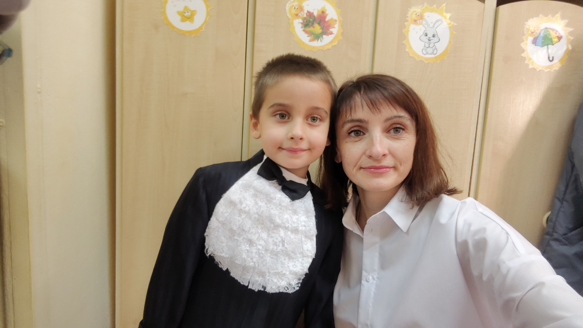 Мой пингвиненок. Сказал, чтоб я тоже черно-белая пришла