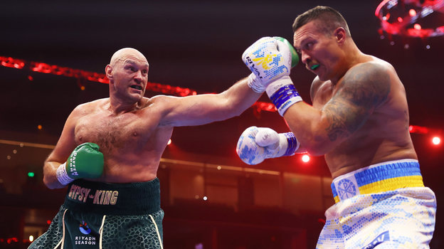    Тайсон Фьюри и Александр Усик. Getty Images