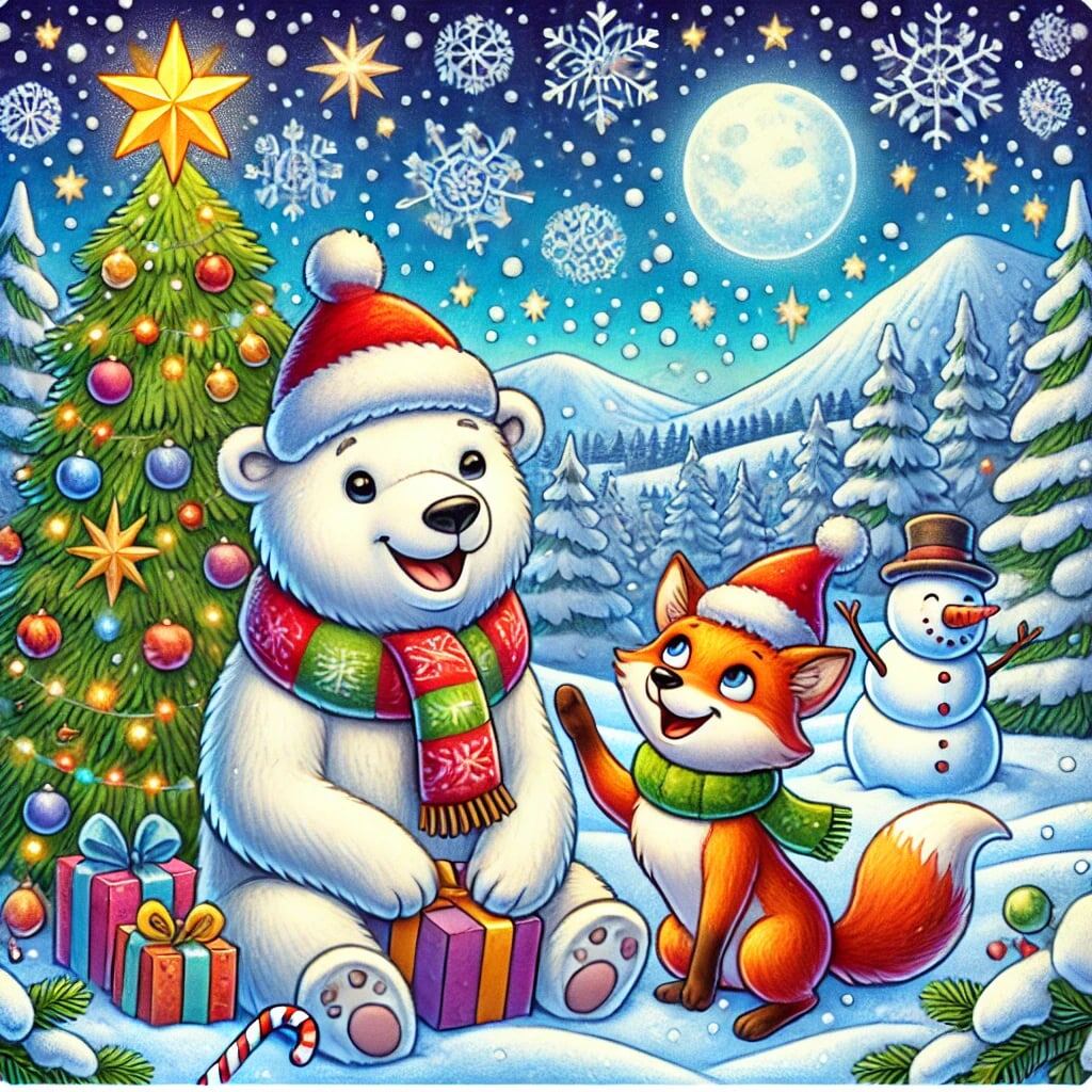 Погрузитесь в новогоднюю атмосферу и найдите 9 отличий на картинке! Картинка 1