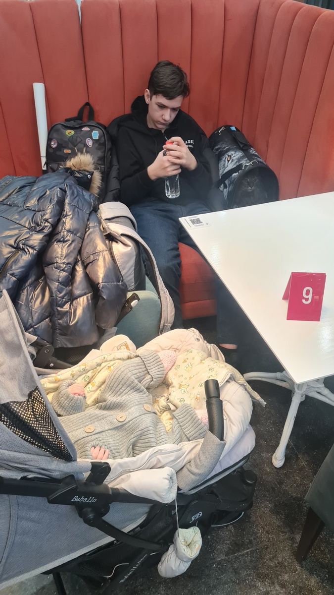 Хочется подписать - картина, корзина, картонка и маленькая собачонка)))