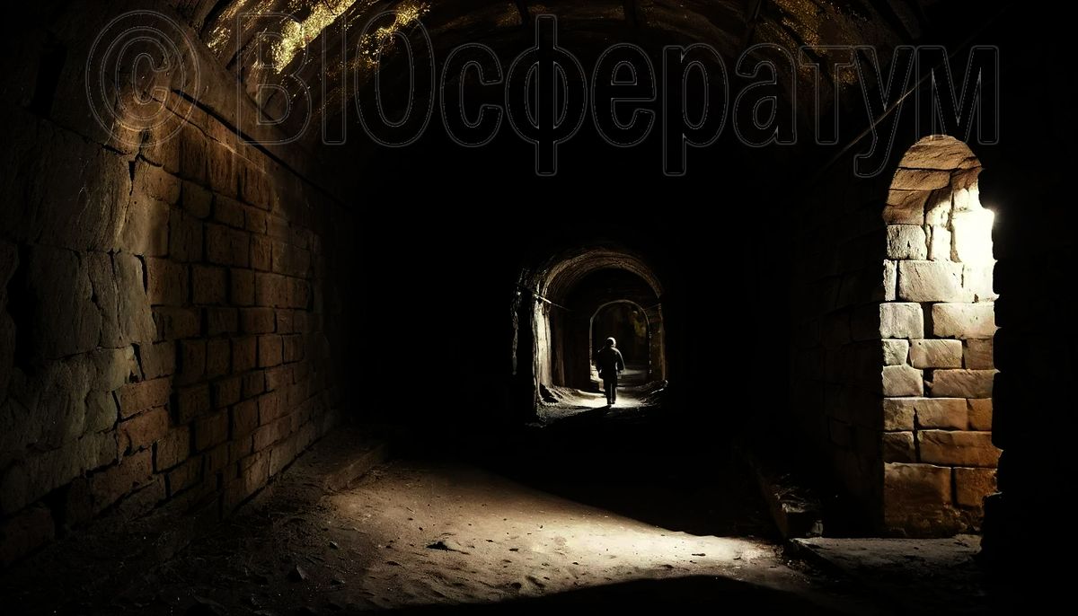 Исследователь решил изучить туннель.