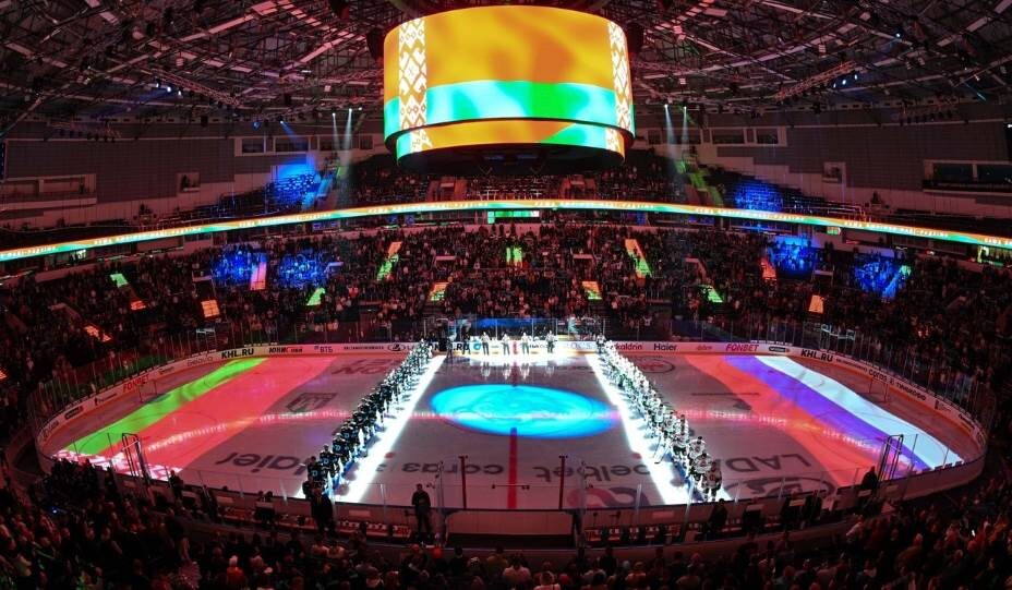    Минское «Динамо» прилагает все силы, чтобы побеждать. Фото: Соцсети ХК «Динамо» Минск