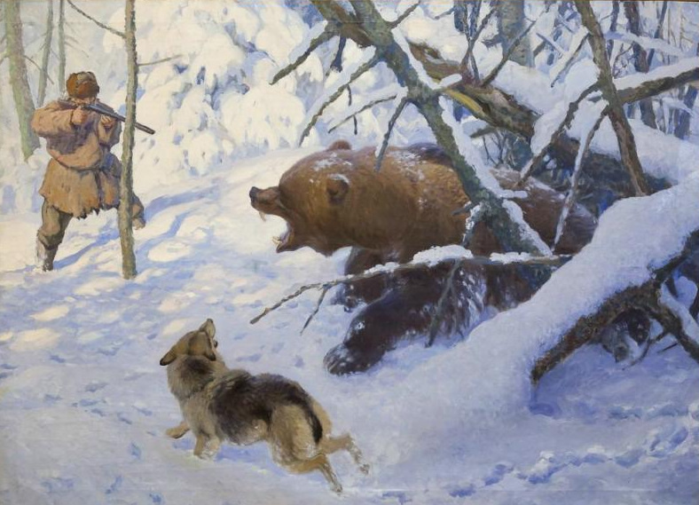 Художник А.Н. Комаров