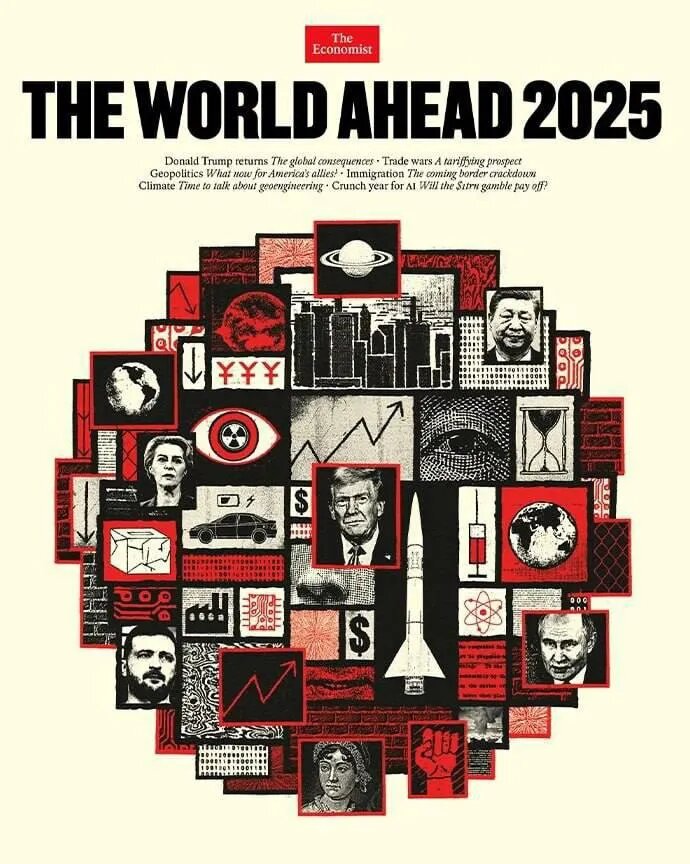 Обложка The Economist на 2025 год