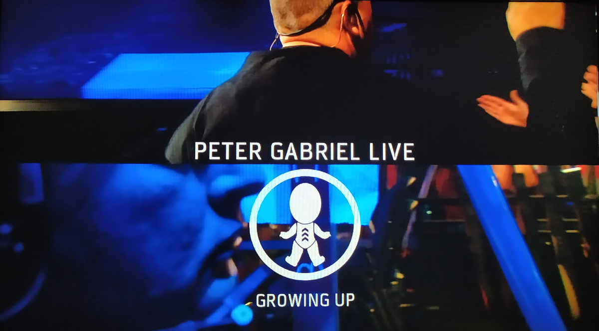 Peter Gabriel "Growing Up Live" Blu-ray 5.1 - начало программы - сцена и её подполье