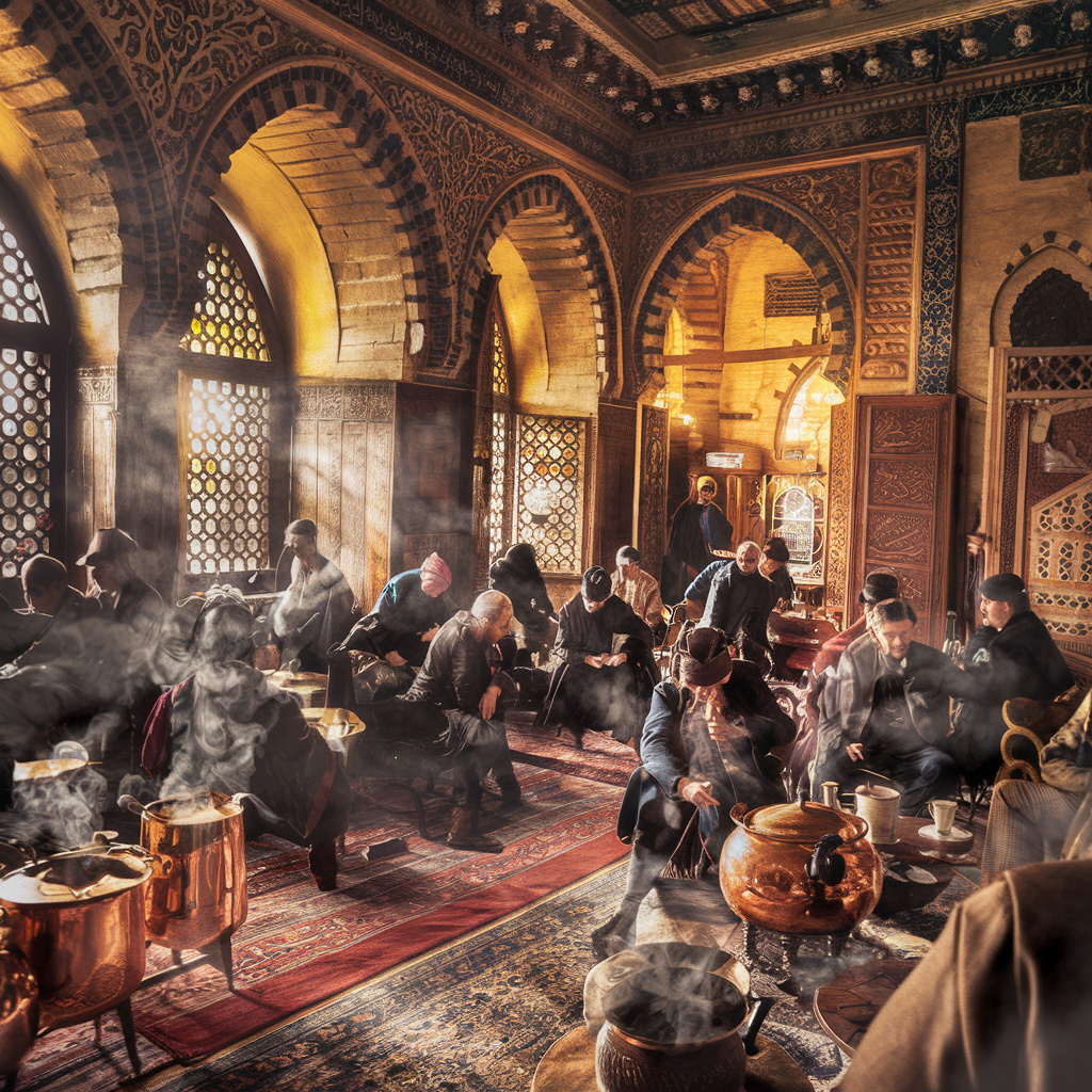 Альтернативные кофейням чаевни в Османской империи