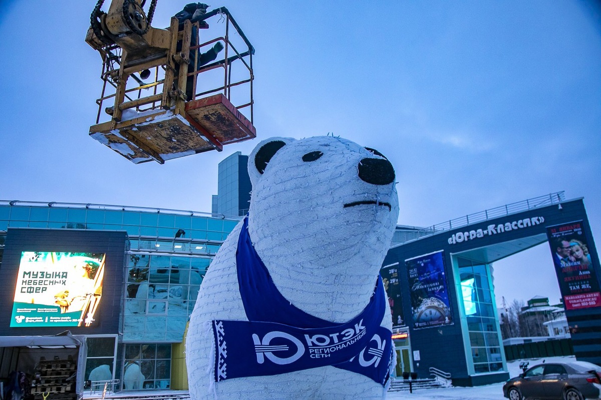    Жителям Ханты-Мансийска официально представят семью полярных медведей