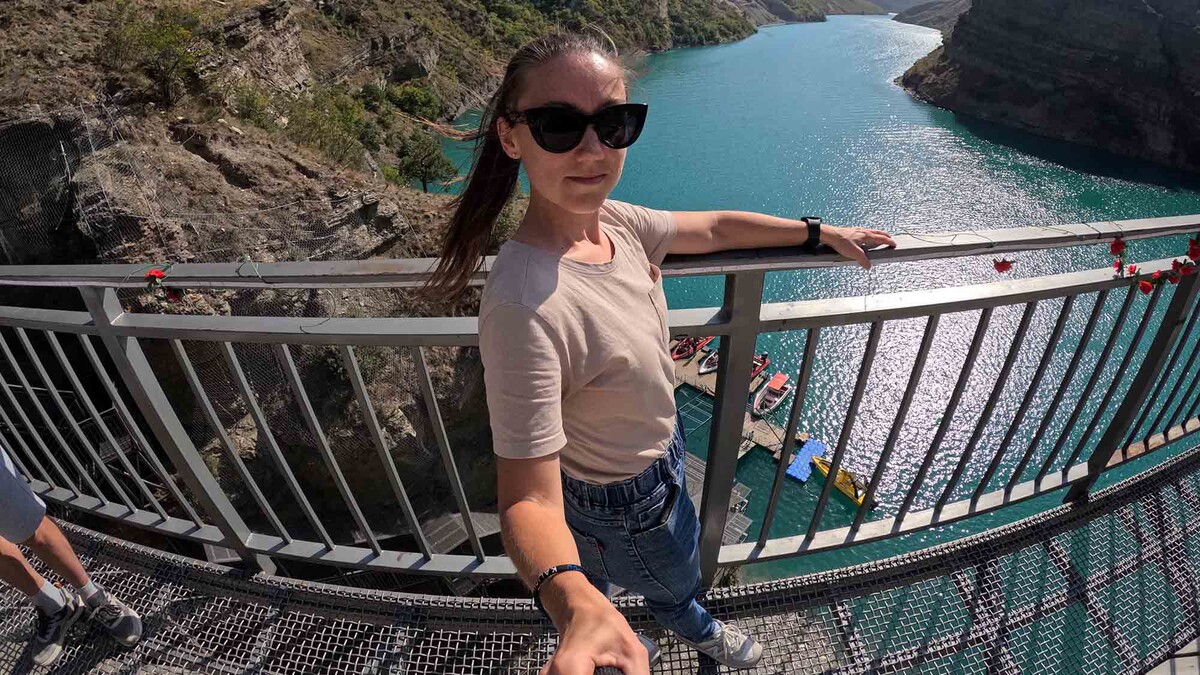 Причал для катеров на Сулакском каньоне