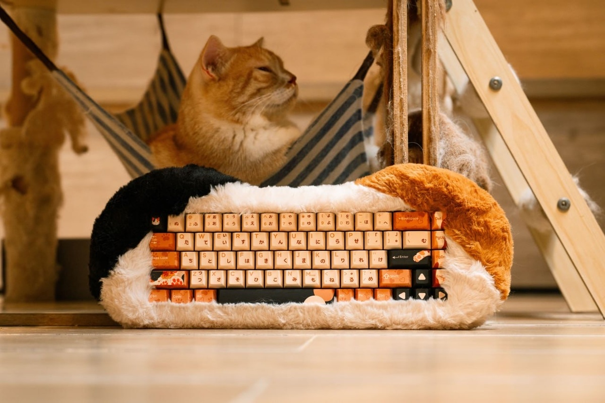 Petbrick 65: механическая клавиатура с пушистой оболочкой и RGB-подсветкой  