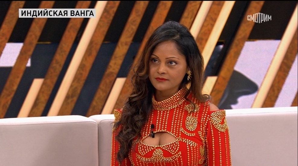 Арчена в студии канала "Россия 1". Фото скрин шот программы "Прямой эфир".